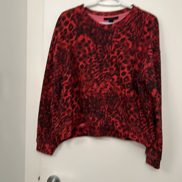 All saints sweatshirt size small, red leopard - Picture 2 of 3